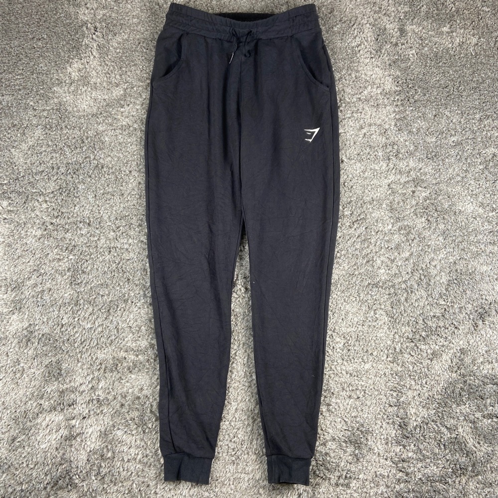 Gymshark Joggers Womens XS Black Slim‎ Fit Tapered Sweatpants Athleisure Workout